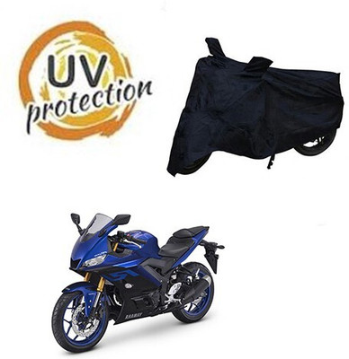 MMSSTAR Waterproof Two Wheeler Cover for Yamaha(YZF R25, Black)