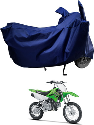 Amexride Two Wheeler Cover for Kawasaki(KLX 110, Blue)