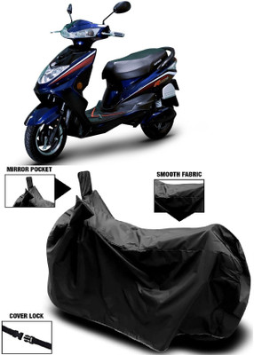 MMSSTAR Waterproof Two Wheeler Cover for Okinawa(Ridge Plus, Black)