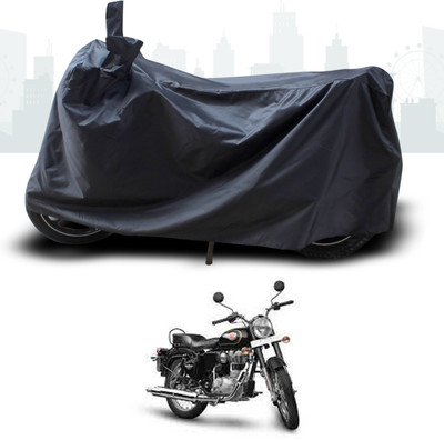 DeepShakshi AUTOMOTIVE Two Wheeler Cover for Royal Enfield(Standard 350, Black)
