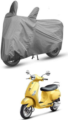 Mdstar Waterproof Two Wheeler Cover for Vespa(Vespa VXL 125, Grey)