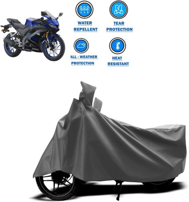 DeepShakshi AUTOMOTIVE Two Wheeler Cover for Yamaha(YZF R15 V3.0, Grey)