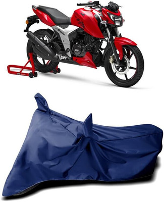 KEDIT Two Wheeler Cover for TVS(Apache RTR 200, Blue)