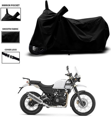 DeepShakshi AUTOMOTIVE Waterproof Two Wheeler Cover for Royal Enfield(Himalayan, Black)