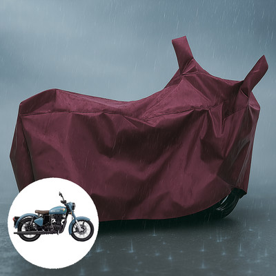 PAGORA Waterproof Two Wheeler Cover for Royal Enfield(Classic 350 Signals, Maroon)