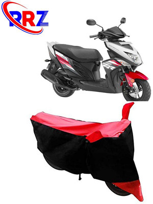 RRZ Waterproof Two Wheeler Cover for Yamaha(Cygnus Ray ZR, Black, Red)