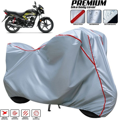 xodi Waterproof Two Wheeler Cover for Honda(Dream Yuga, Silver, Red, Multicolor)