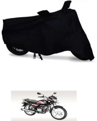 THE REAL ARV Waterproof Two Wheeler Cover for Hero(MotoCorp HF Deluxe, Black)