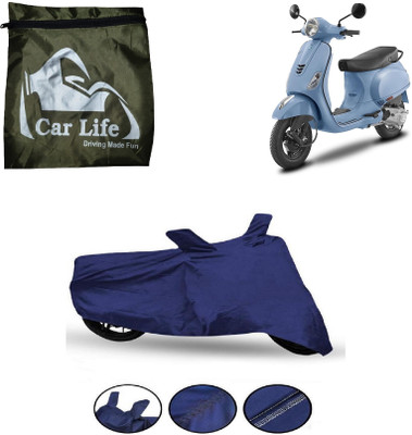 Car Life Waterproof Two Wheeler Cover for Vespa(Vespa LX, Blue)