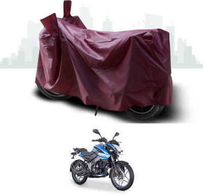 KEDIT Two Wheeler Cover for Bajaj(Pulsar NS125, Maroon)