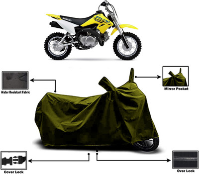 Amexride Two Wheeler Cover for Suzuki(DR-Z50, Green)