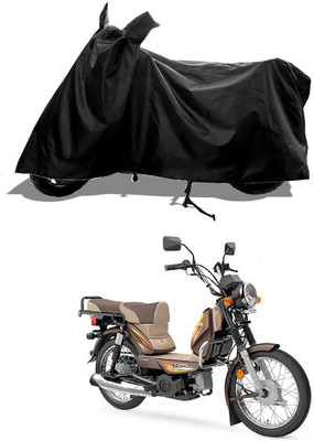 GROFATIK Two Wheeler Cover for TVS(Heavy Duty, Black)