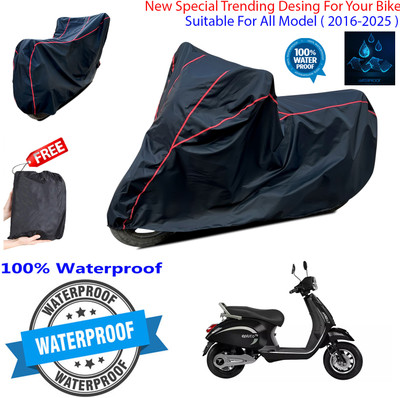 OliverX Waterproof Two Wheeler Cover for PURE EV(Black)