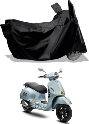 Amexride Two Wheeler Cover for Vespa(GTS Super 300, Black)