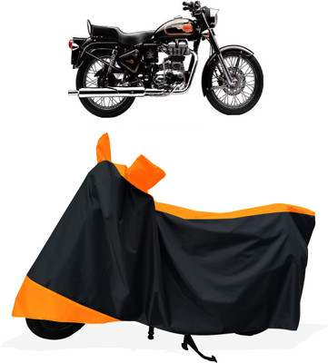 Tricway Two Wheeler Cover for Royal Enfield(Bullet 350 Twinspark, Orange)