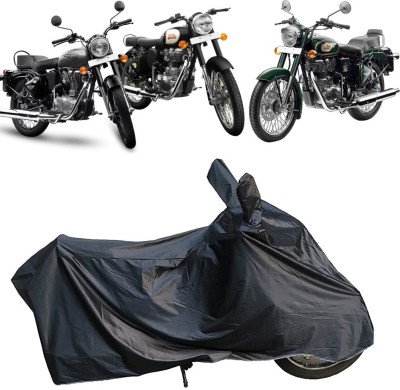 AutoRash Two Wheeler Cover for Royal Enfield(Bullet 350, Black)