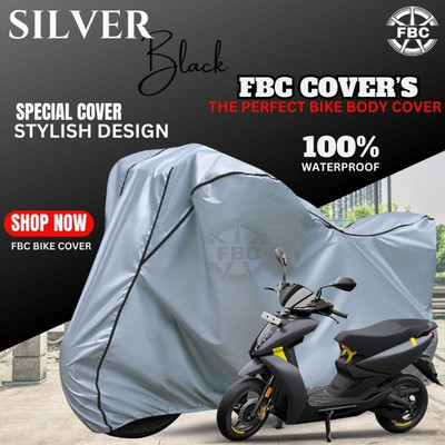 FBC Waterproof Two Wheeler Cover for Ather(450 X, Silver)