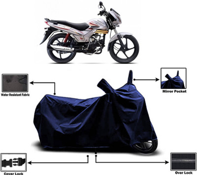 AASHTIK MART Two Wheeler Cover for Mahindra(Centuro XT, Blue)