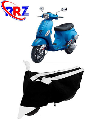RRZ Waterproof Two Wheeler Cover for Vespa(Piaggio Vespa, Black, White)