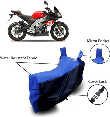 THE REAL ARV Waterproof Two Wheeler Cover for Aprilia(Black)