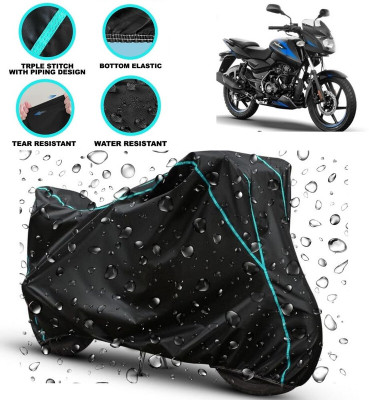 kerwa Waterproof Two Wheeler Cover for Bajaj(Pulsar 125, Black)