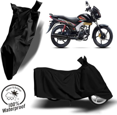 RAAMKM Waterproof Two Wheeler Cover for Hero, Honda, Royal Enfield, TVS(Monster 795, Black)