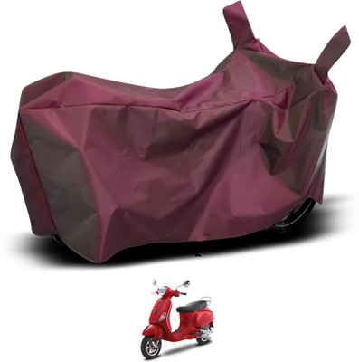 GOSHIV-car and bike accessories Waterproof Two Wheeler Cover for Vespa(Maroon)