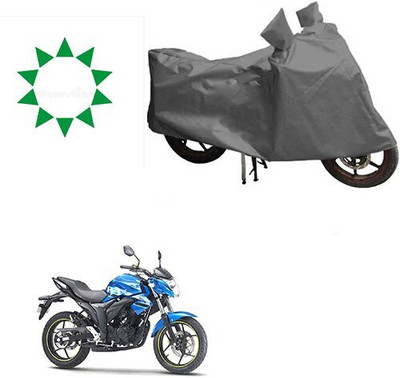 MMSSTAR Waterproof Two Wheeler Cover for Suzuki(Gixxer, Grey)