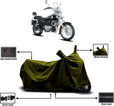 Amexride Two Wheeler Cover for Bajaj(Avenger, Green)