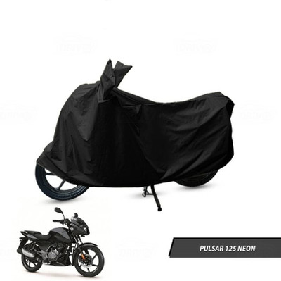 smwzxyu Waterproof Two Wheeler Cover for Bajaj(Pulsar 125, Black)