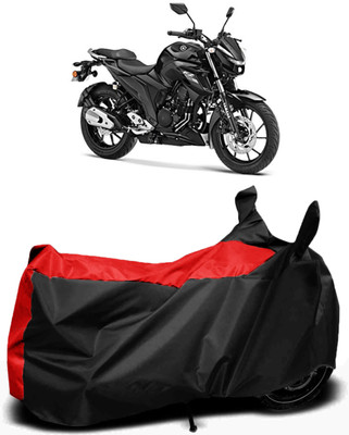 RM Collections Waterproof Two Wheeler Cover for Yamaha(FZ25, Red, Black)