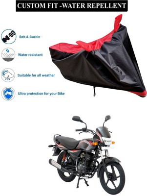 GOSHIV-car and bike accessories Waterproof Two Wheeler Cover for Bajaj(Platina 125, Red, Black)