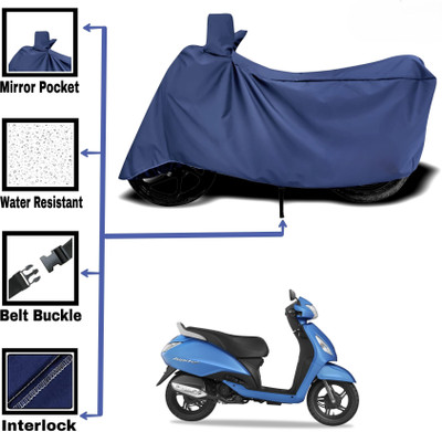 DeepShakshi AUTOMOTIVE Two Wheeler Cover for TVS(Blue)