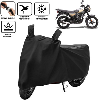 kerwa Waterproof Two Wheeler Cover for Bajaj(CT110, Black)