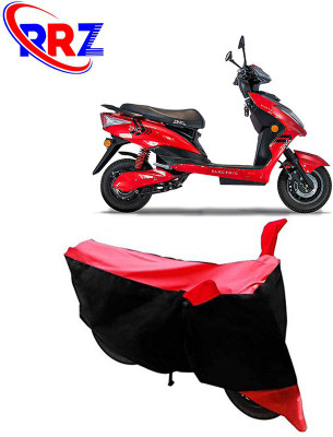 RRZ Waterproof Two Wheeler Cover for Kinetic(Zing, Black, Red)