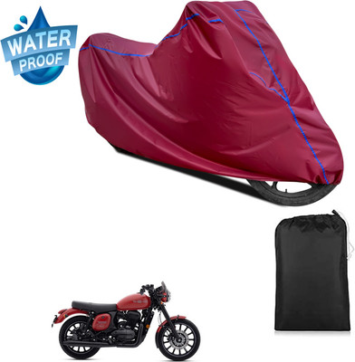 PAGORA Waterproof Two Wheeler Cover for JAWA(42 BS6, Maroon)