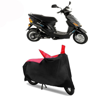 DeepShakshi AUTOMOTIVE Waterproof Two Wheeler Cover for Hero(Electric Wave Dx, Red, Black)