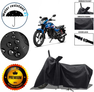 WMIZEXA Waterproof Two Wheeler Cover for TVS(Apache RTR 160, Black)