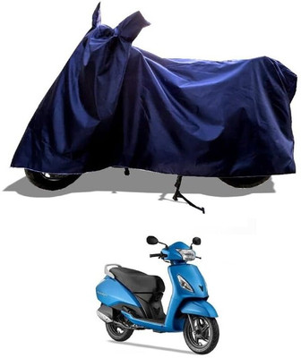 KEDIT Two Wheeler Cover for TVS(Jupiter, Blue)