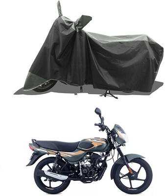 A G Enterprises Waterproof Two Wheeler Cover for Bajaj(CT100, Black, Grey)