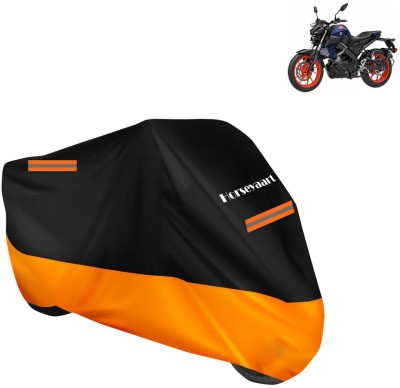 Horseyaart Waterproof Two Wheeler Cover for Yamaha(MT-15 BS6, Orange)