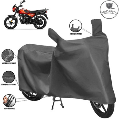 MADAFIYA Waterproof Two Wheeler Cover for Bajaj(CT110, Grey)