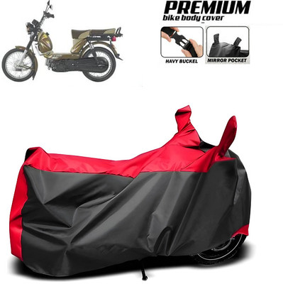 smwzxyu Waterproof Two Wheeler Cover for TVS(XL 100 Comfort BS6, Red, Black)