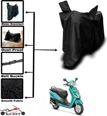 AASHTIK MART Two Wheeler Cover for Hero(Duet 125CC, Black)
