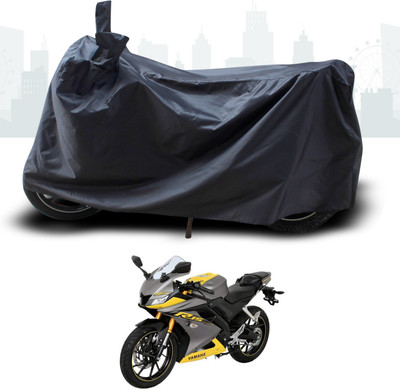 DeepShakshi AUTOMOTIVE Two Wheeler Cover for Yamaha(R15 V3, Black)