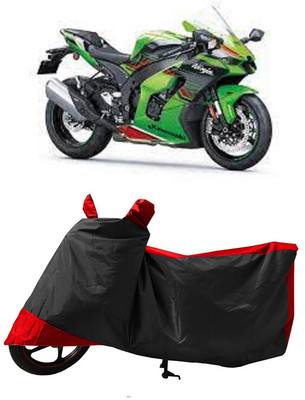 GROFATIK Two Wheeler Cover for Kawasaki(Ninja ZX-10R SE BS6, Red)