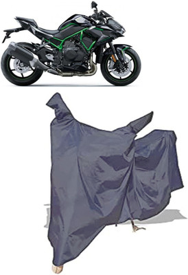 Amexride Two Wheeler Cover for Kawasaki(ZH2 BS6, Grey)