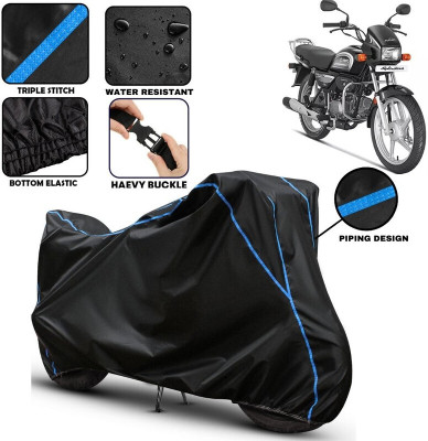 AutoGalaxy Two Wheeler Cover for Hero(Splendor Plus, Black)