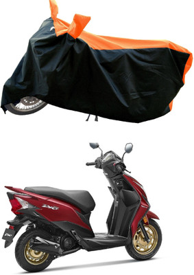 Mdstar Waterproof Two Wheeler Cover for Honda(Dio, Orange)