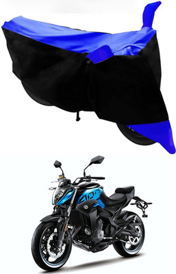 Mdstar Waterproof Two Wheeler Cover for CFMoto(400NK, Blue, Black)